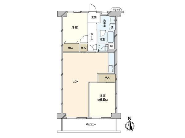 長居公園スカイハイツ 間取図(平面図)
