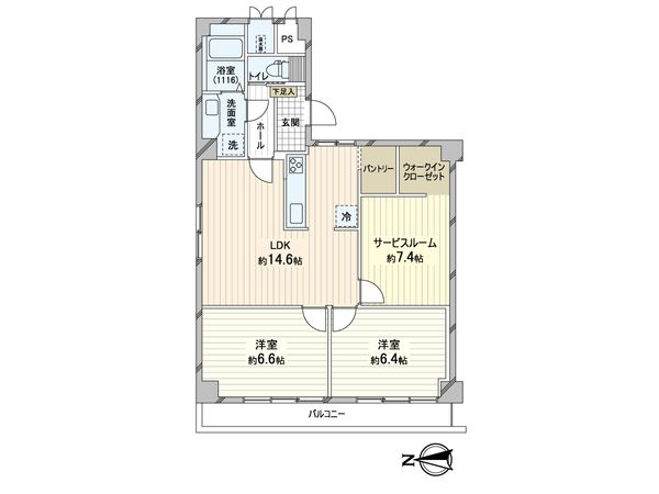 フルーレゾン田辺本町 間取図(平面図)