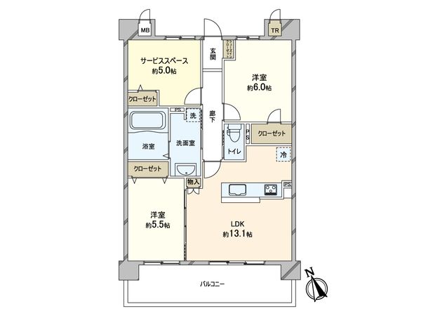 ベルク住之江公園 間取図(平面図)