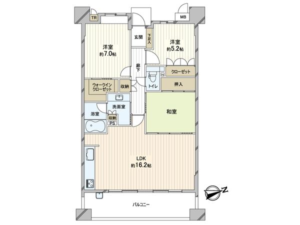 パークシティ大阪サウスガーデンズコート 間取図(平面図)