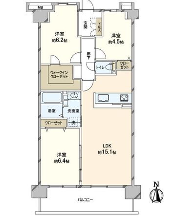 ルネブライトガーデン 間取図(平面図)