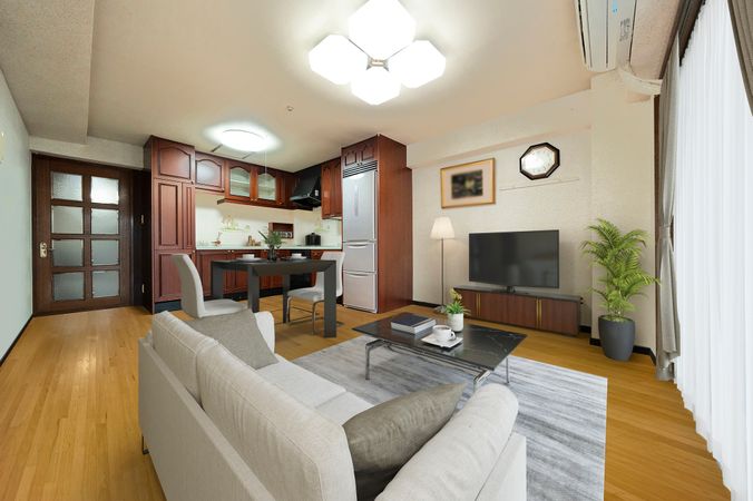 帝塚山中央マンション リビング 帝塚山中央マンション リビング