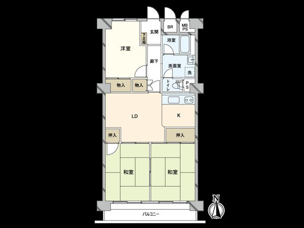 住之江パークマンション 間取図(平面図) 住之江パークマンション 間取図(平面図)