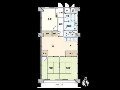 住之江パークマンション 間取図(平面図)