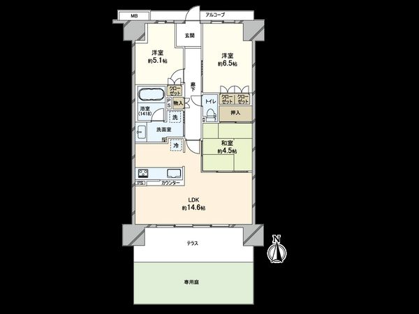 シャルマンフジスマート住之江ファミリア 間取図(平面図) シャルマンフジスマート住之江ファミリア 間取図(平面図)