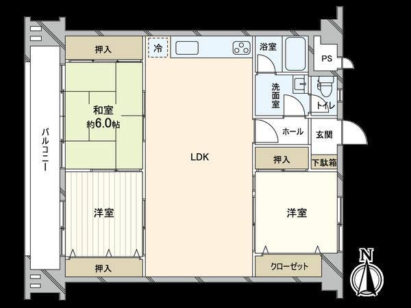 住吉ニューライフ 間取図(平面図) 住吉ニューライフ 間取図(平面図)