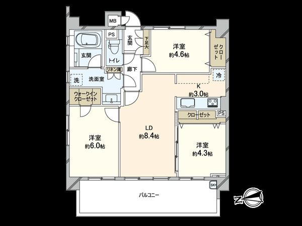 エスリード阿倍野阪南町 間取図(平面図) エスリード阿倍野阪南町 間取図(平面図)