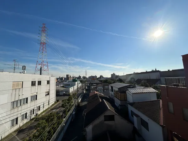 屋上バルコニーからの眺望