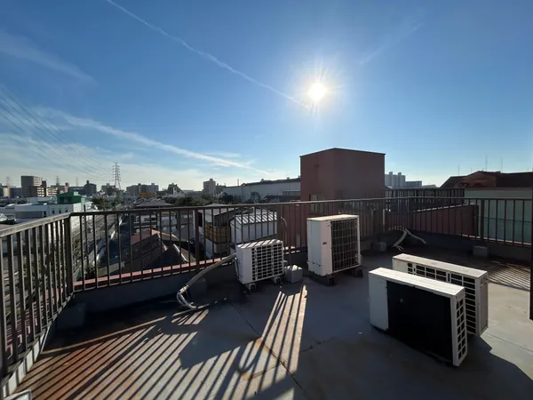 屋上バルコニーからの眺望