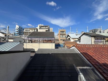 大阪市中央区谷町七丁目戸建 屋上からの眺望（北向き）