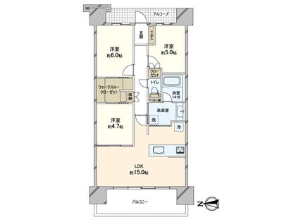 パークホームズノースゲートスクエア 間取図(平面図)