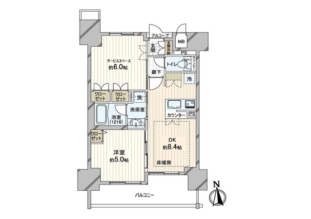 エステムプラザ大手前エヴァース 間取図(平面図) エステムプラザ大手前エヴァース 間取図(平面図)