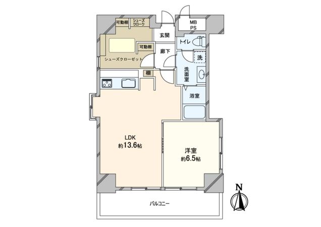 ライオンズマンション大手前第2 間取図(平面図)