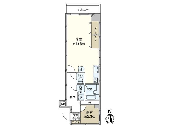 内本町ビューハイツ 間取図(平面図)