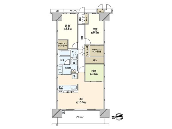 ウェリス難波宮上町 間取図(平面図) ウェリス難波宮上町 間取図(平面図)