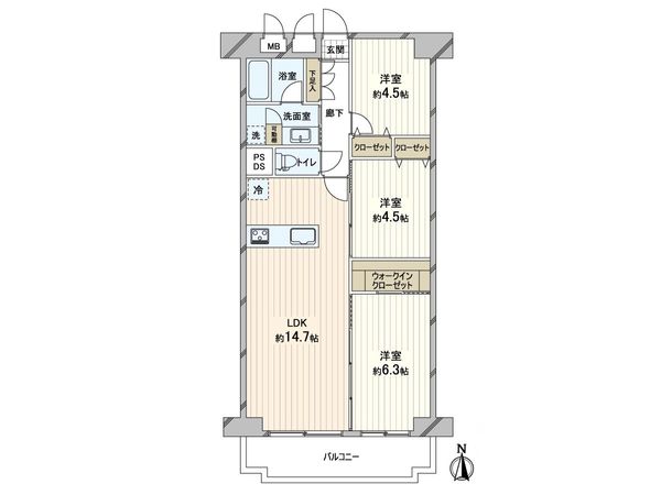 南大江パークハウス 間取図(平面図)