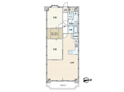 メロディーハイム東船場 間取図(平面図)