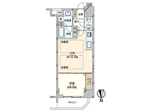 プレサンスロジェ堺筋本町 間取図(平面図) 間取図(平面図)