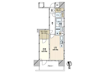 サンクレイドル大手前 間取図(平面図)