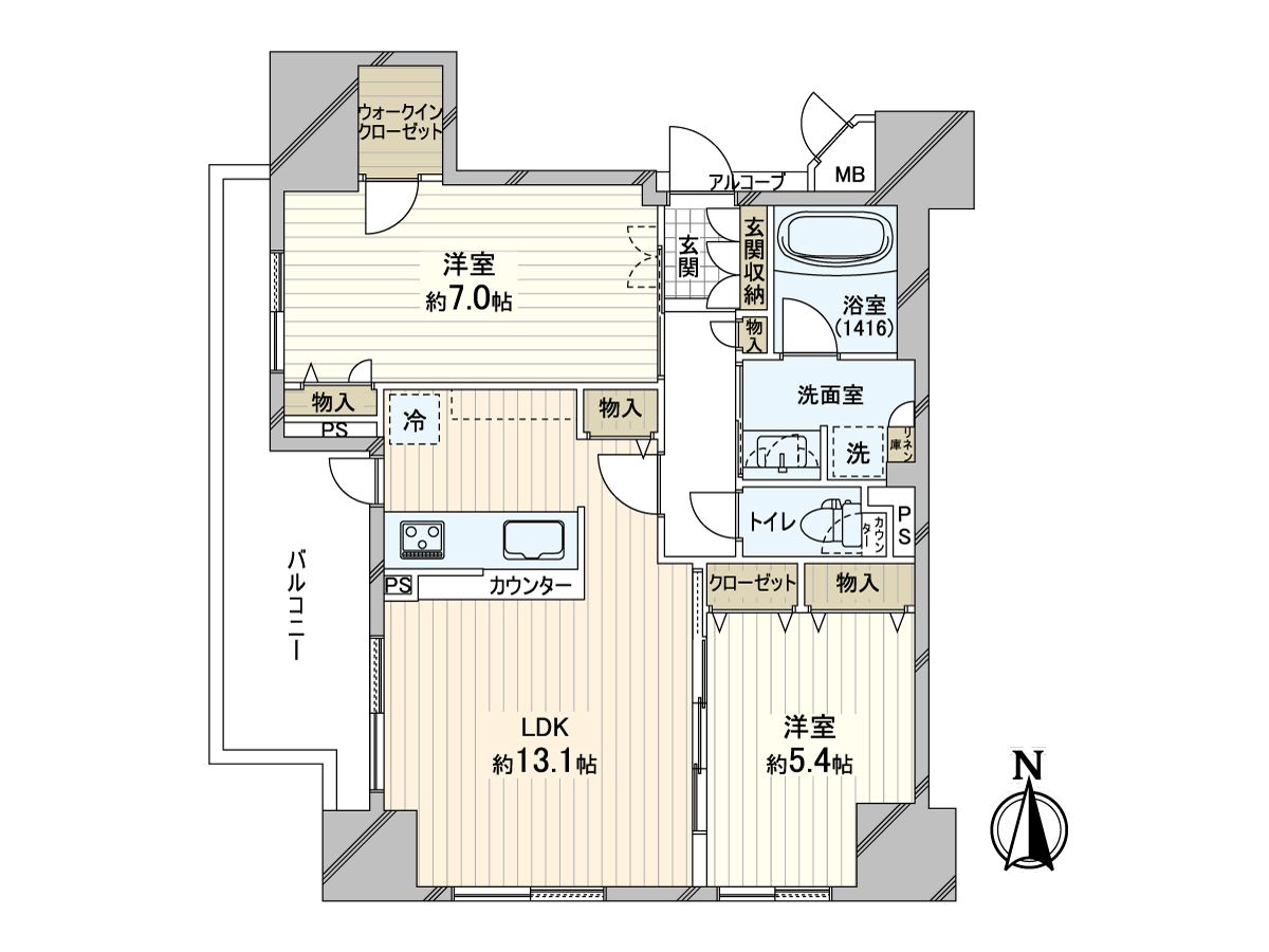 エステムプラザ本町クロス 間取図(平面図) 間取図(平面図)