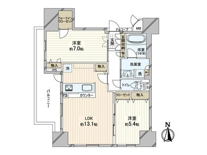 エステムプラザ本町クロス 間取図(平面図)