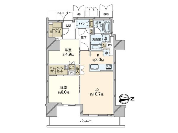 ジオタワー堺筋本町 間取図(平面図)