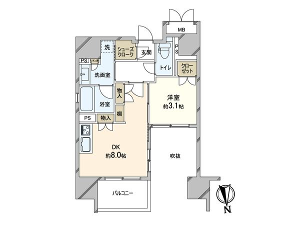 ソルティア大手前 間取図(平面図) ソルティア大手前 間取図(平面図)