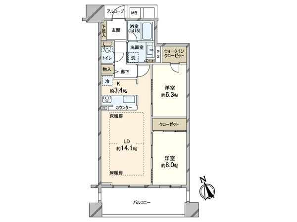 マストタワー安堂寺 間取図(平面図) マストタワー安堂寺 間取図(平面図)