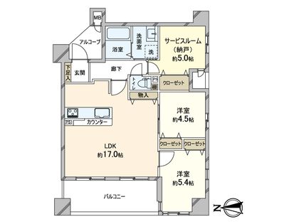 セイワパレス新深江 間取図(平面図)