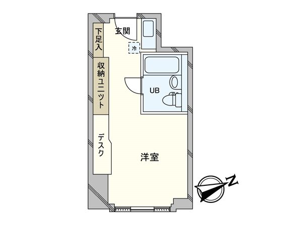ステュディオ新大阪 間取図(平面図)