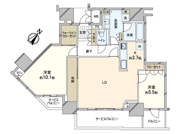 グランドメゾン上町台レジデンスタワー 間取図(平面図) グランドメゾン上町台レジデンスタワー 間取図(平面図)