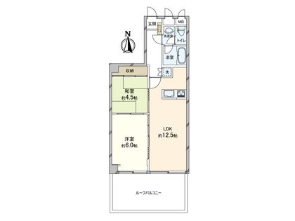 ダイアパレス順慶町 間取図(平面図)