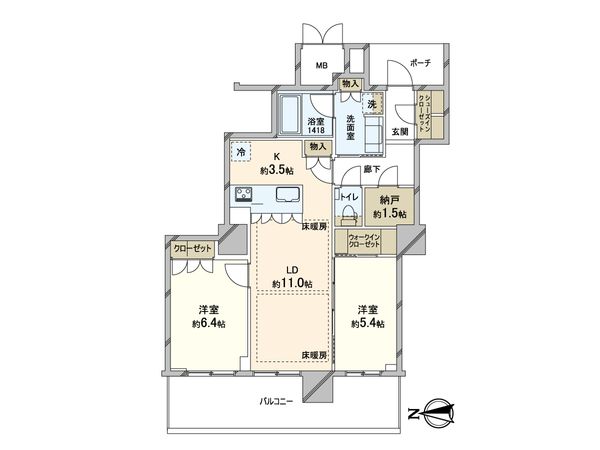 MJR堺筋本町タワー 間取図(平面図)