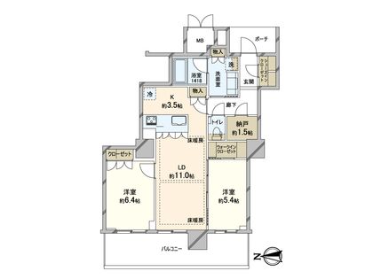 MJR堺筋本町タワー 間取図(平面図)