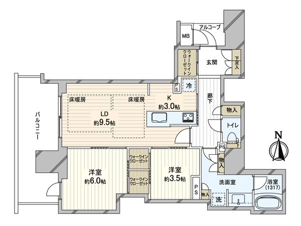 ジオタワー堺筋本町 間取図(平面図) ジオタワー堺筋本町 間取図(平面図)