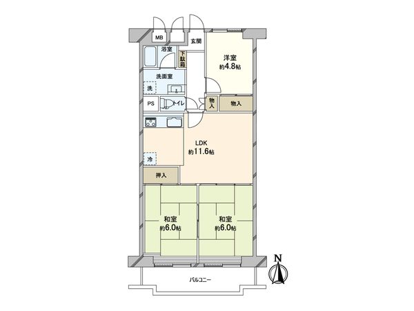 南大江パークハウス 間取図(平面図)