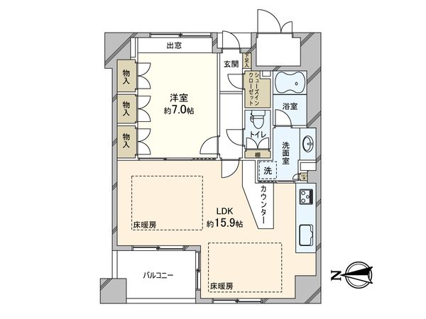 谷町アーバンライフ 間取図(平面図) 谷町アーバンライフ 間取図(平面図)