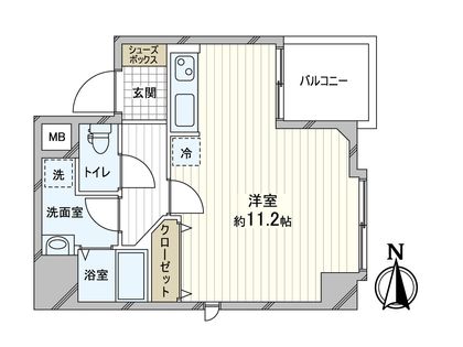 グランドシーズ天満橋 間取図(平面図)