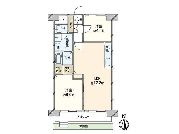 ノバカネイチ玉造 間取図(平面図) ノバカネイチ玉造 間取図(平面図)