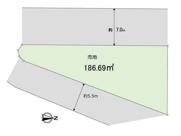 千里山西4丁目 土地 区画図 区画図