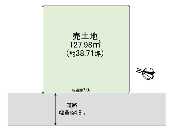 朝日が丘町 土地 区画図