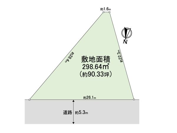 山手町3丁目 土地 区画図