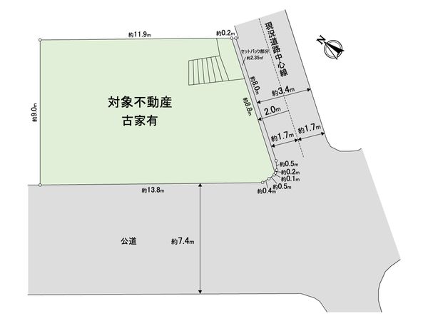 吹田市千里山西四丁目 土地 区画図 吹田市千里山西四丁目 土地 区画図