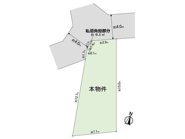 山手町3丁目 土地 区画図