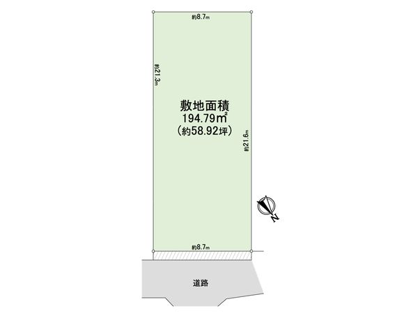 千里山西4丁目 土地 区画図