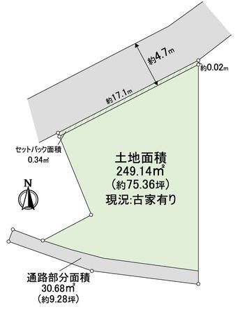 吹田市垂水町一丁目 土地 区画図 吹田市垂水町一丁目 土地 区画図