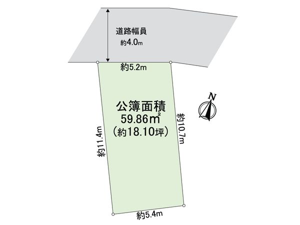 竹谷町 古家付売土地 区画図 竹谷町 古家付売土地 区画図