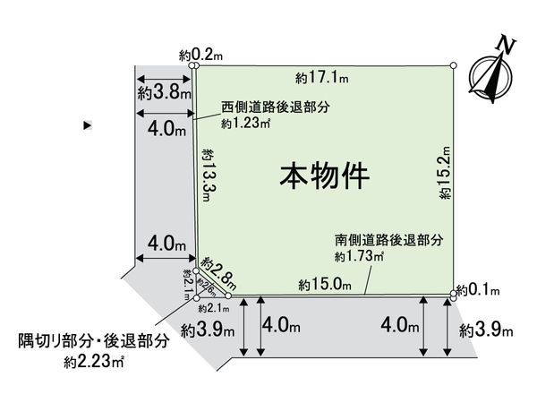 千里山西3丁目 土地 区画図 千里山西3丁目 土地 区画図