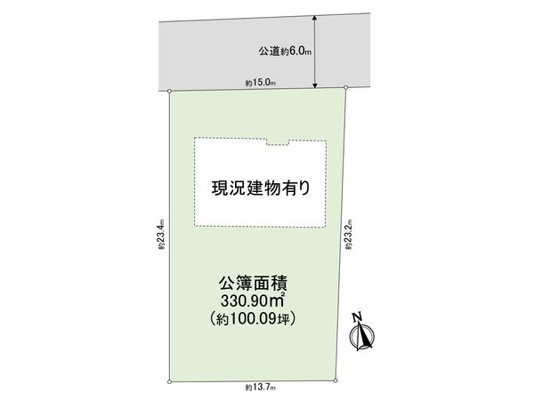 千里山東1丁目 土地 区画図 千里山東1丁目 土地 区画図