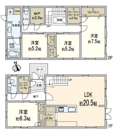円山町 中古戸建 間取図(平面図)